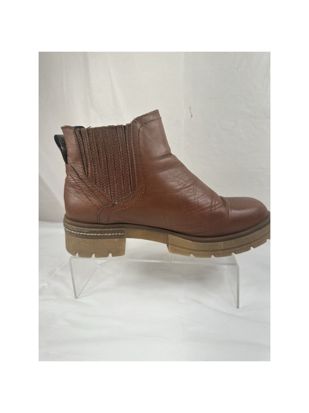 Musse & Cloud CHELSEA PLATFORM BOOT BROWN LUG SOLE - Picture 9 of 14
